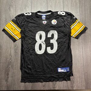 VTG Pittsburg Steelers Heath Miller Reebok NFL Equipment Jersey Size L #83